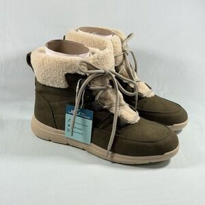 JBU Size-9.5M Women's Freeze Round Boots Olive